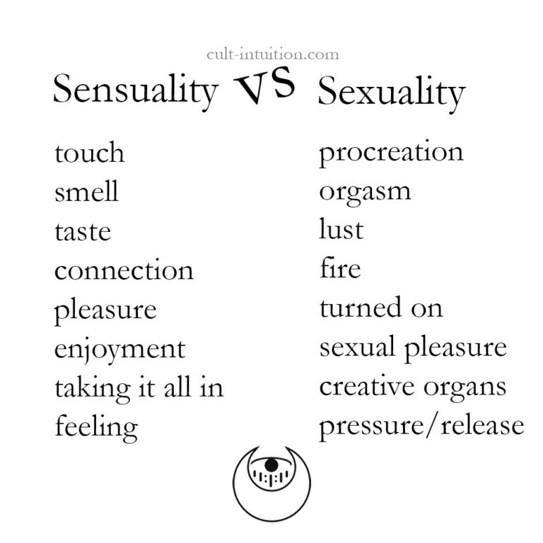Sex Magic The Difference Between Sensuality And Sexuality Cult Intuition
